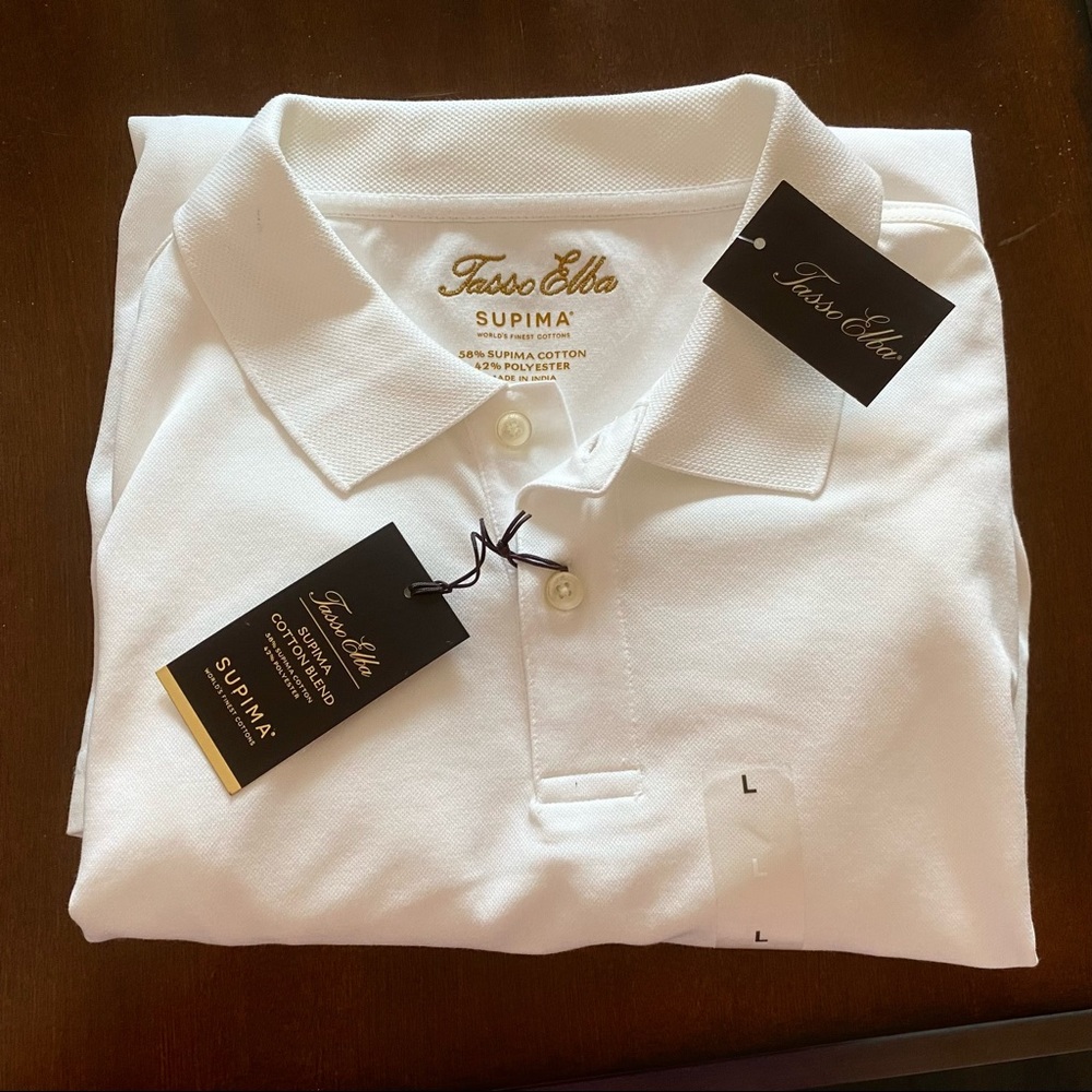 NWT Tasso Elba polo shirt - long sleeve